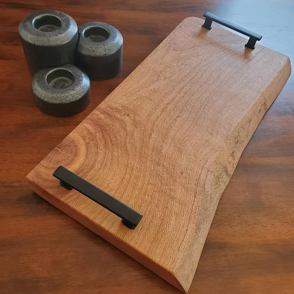 Celine Live Edge California Yellow Oak Charcuterie Board v2