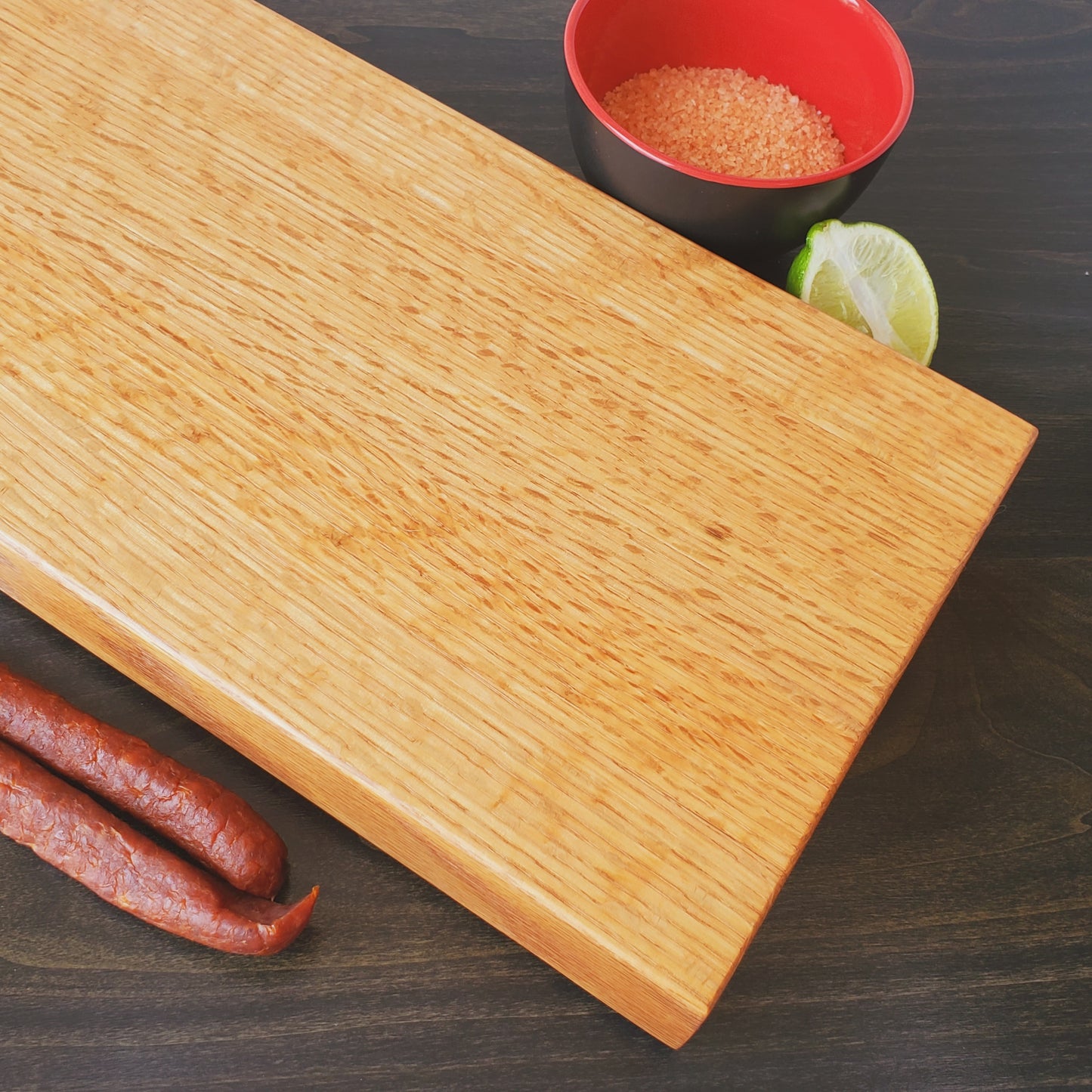 Katie Rustic Oak Charcuterie Board