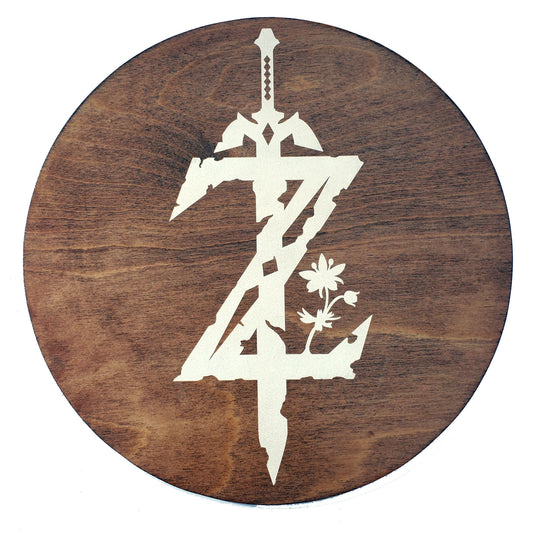 The Legend of Zelda Inspired Wood Wall Art, 12" Round