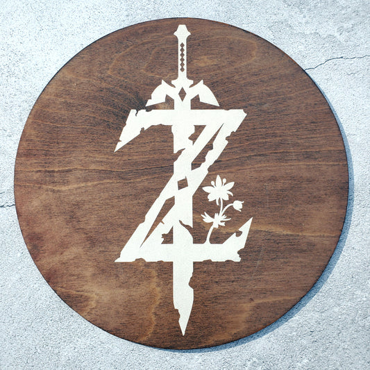 The Legend of Zelda Inspired Wood Wall Art, 12" Round