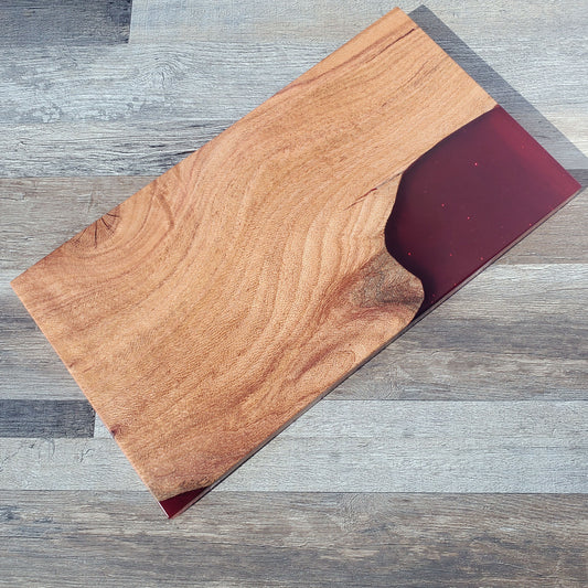 Luna Live Edge Resin Charcuterie Serving Tray