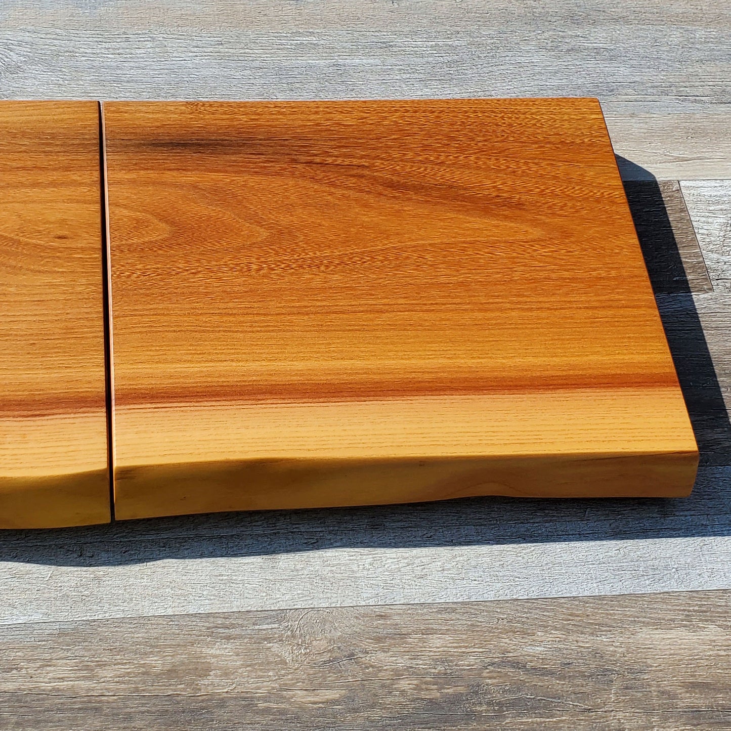 Plentiful 2 Piece Chinese Elm Charcuterie Serving Board with Feet