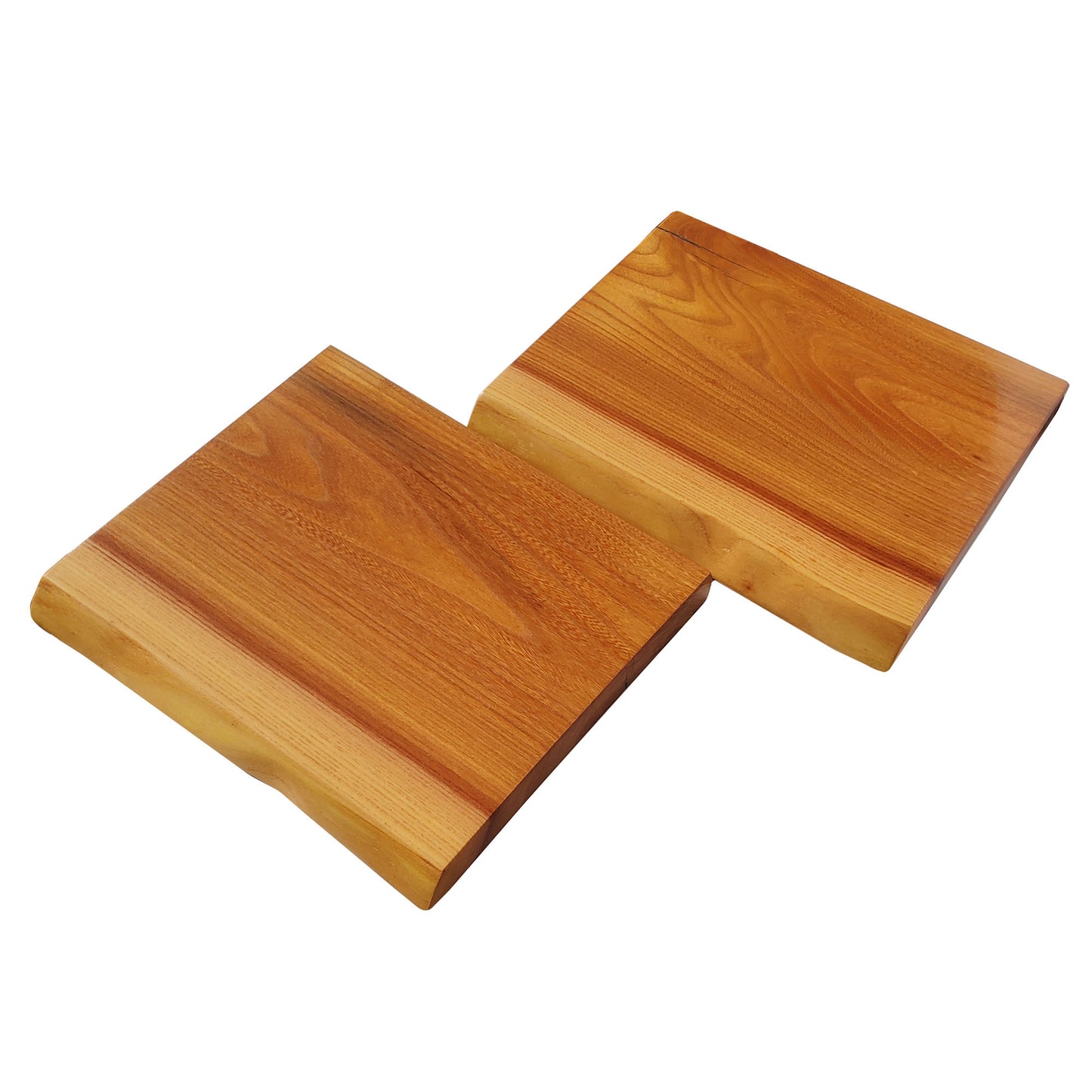 Plentiful 2 Piece Chinese Elm Charcuterie Serving Board with Feet